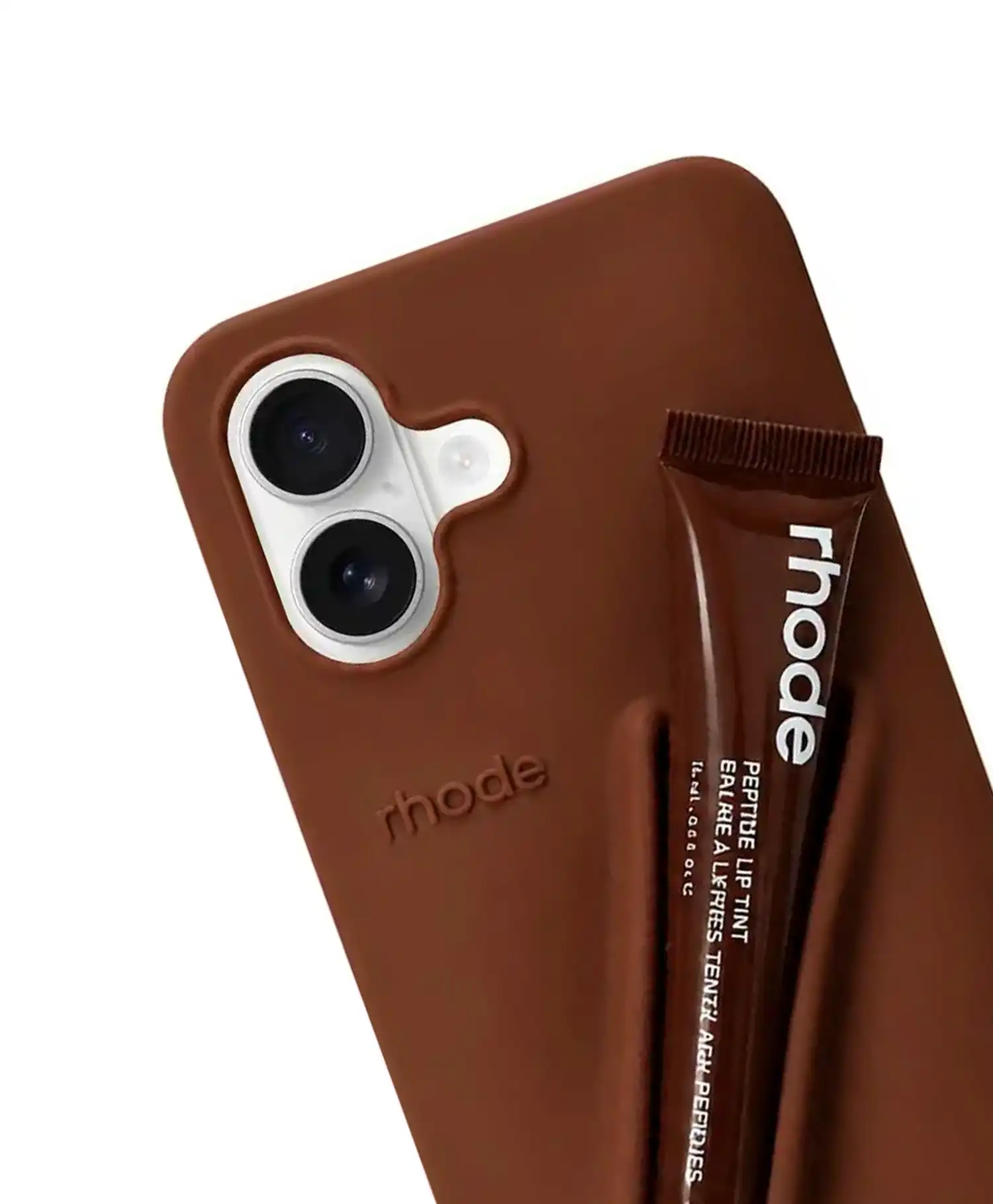 قاب سیلیکونی با تینت لب rhode گوشی موبایل Iphone 16