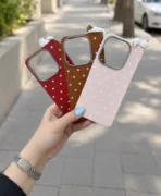 قاب طرح چرم خال دار با فیگور گربه گوشی موبایل Redmi Note 14