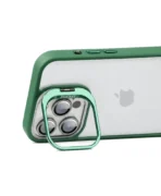 قاب استند دار به همراه محافظ لنز فلزی گوشی موبایل Iphone 15 Pro Max
